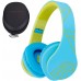 PowerLocus Kids Headphones Over-Ear, Bluetooth Wireless Headphones for Kids,with Microphone, Safe 85DB Volume Limited, Foldable with Carry Case, Audio Cable, Micro SD mode for Online Classes,PC,Phones